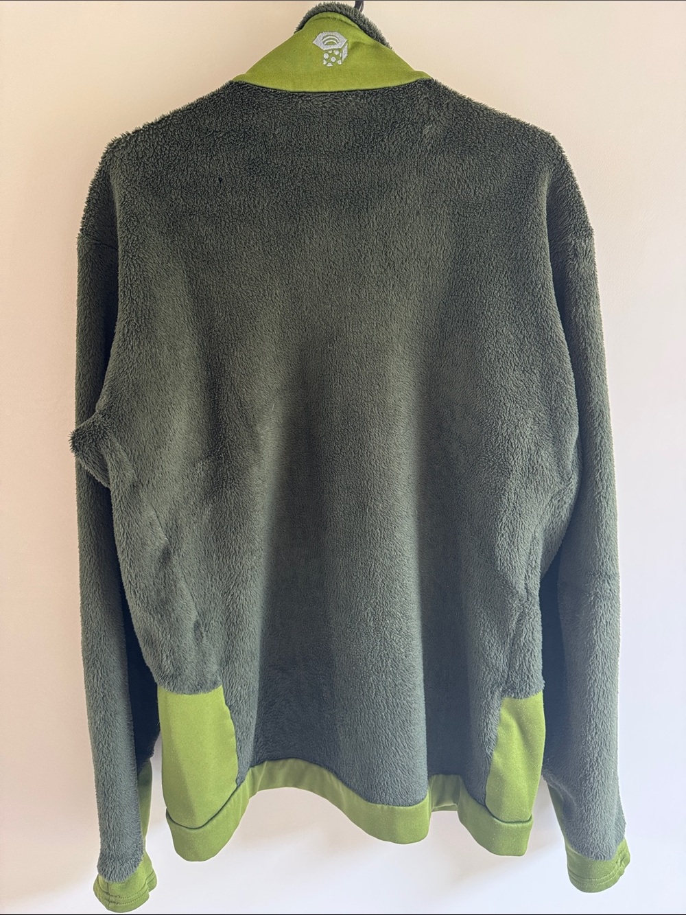 mountain hardware monkey man jacket green zip-up fleece size large - Picture 6 of 8